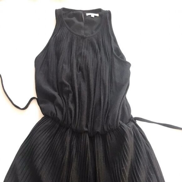 Shoshanna Black Joyce Jersey Pleated Maxi Dress, size S, Halter Neck. - Picture 5 of 8